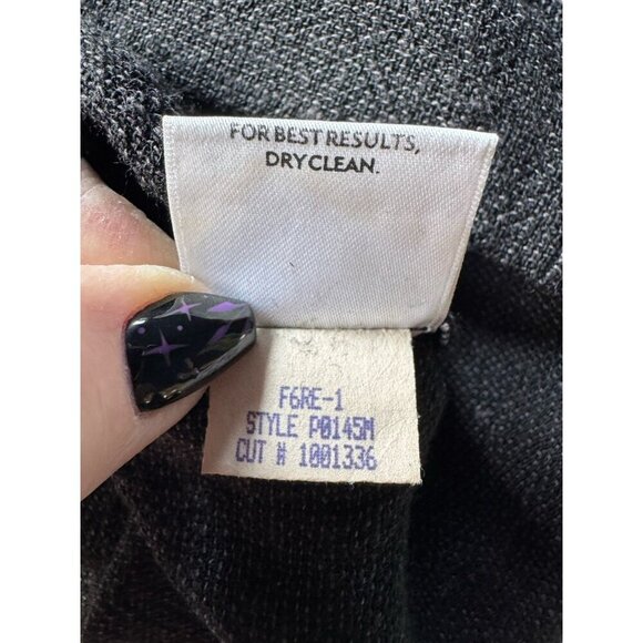 Eileen Fisher Womens Sz L Gray Linen Blend Pleated Straight Leg Pants Lagenlook - Picture 8 of 10